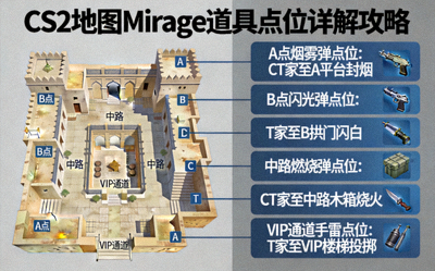 CS2地图Mirage道具点位详解攻略